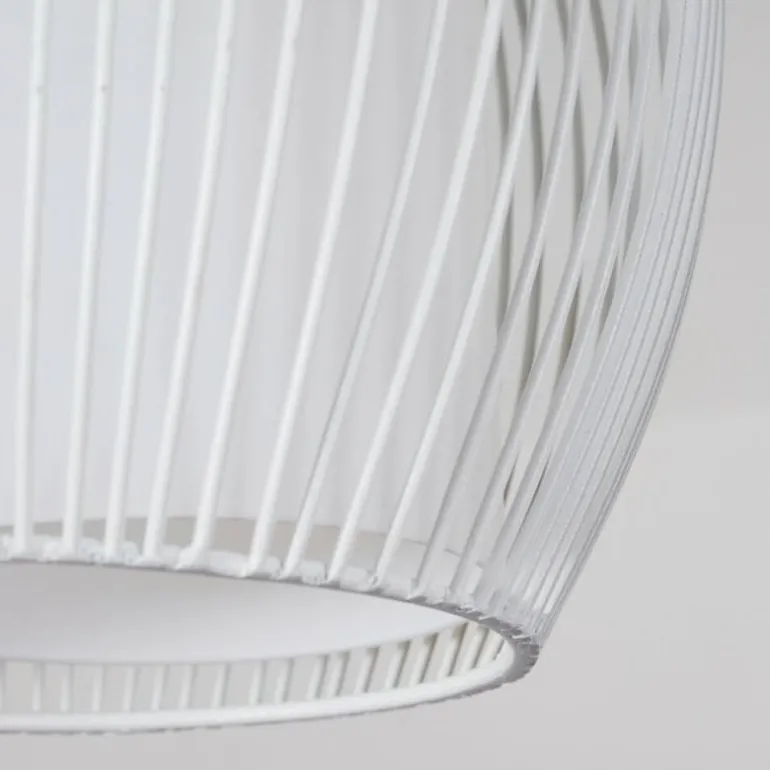 Suspension Chipoc Blanc, 3 lumières