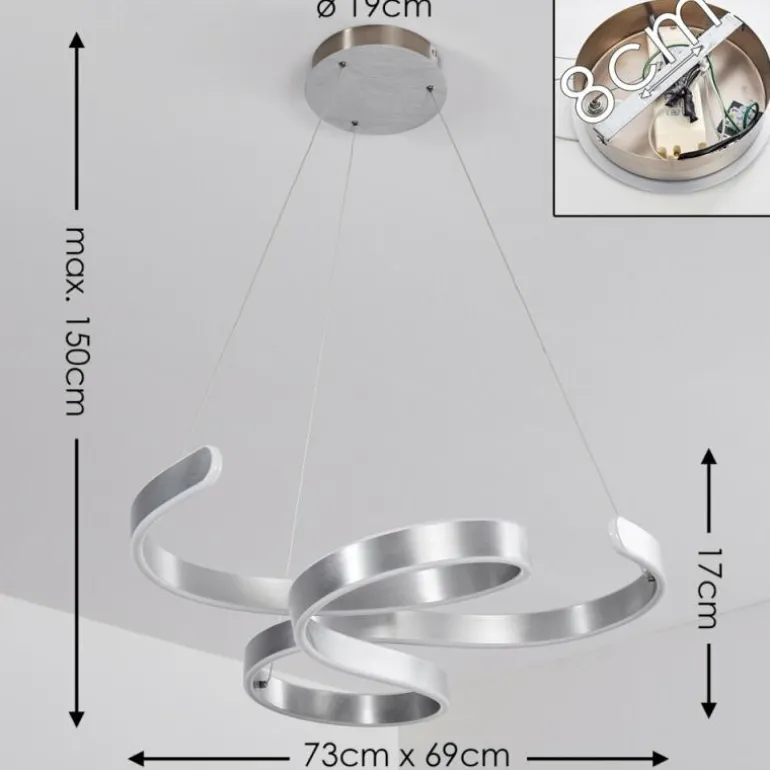 Suspension Chippewa LED Aluminium, 1 lumière