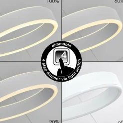 Suspension Chippewa LED Blanc, 1 lumière