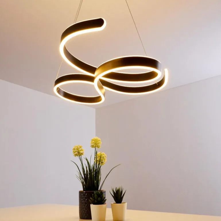 Suspension Chippewa LED Noir, 1 lumière