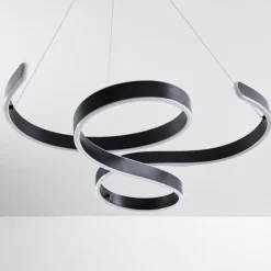 Suspension Chippewa LED Noir, 1 lumière