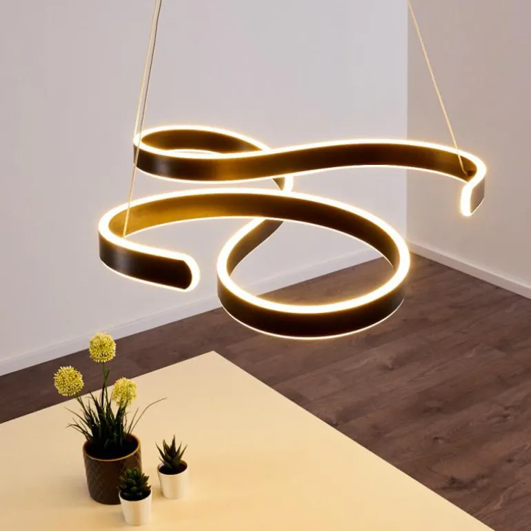 Suspension Chippewa LED Noir, 1 lumière