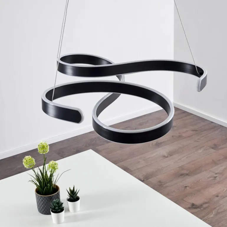 Suspension Chippewa LED Noir, 1 lumière