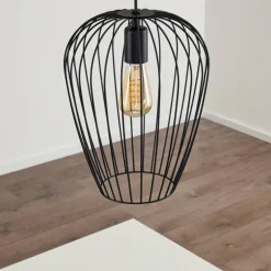 Suspension Chiuta Noir, 1 lumière