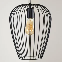 Suspension Chiuta Noir, 1 lumière