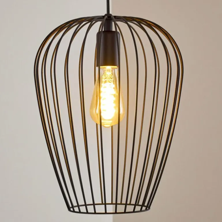 Suspension Chiuta Noir, 1 lumière