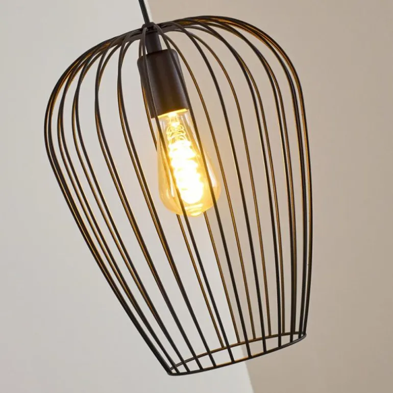 Suspension Chiuta Noir, 1 lumière