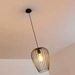 Suspension Chiuta Noir, 1 lumière