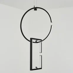 Suspension Chlak LED Noir, 2 lumières, Télécommandes