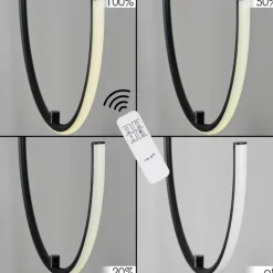 Suspension Chlak LED Noir, 2 lumières, Télécommandes