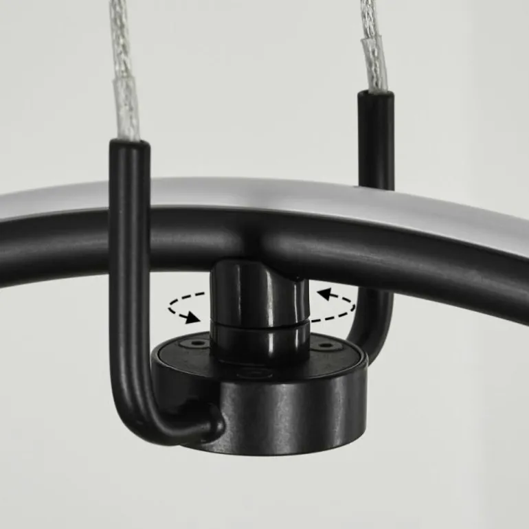 Suspension Chlak LED Noir, 2 lumières, Télécommandes