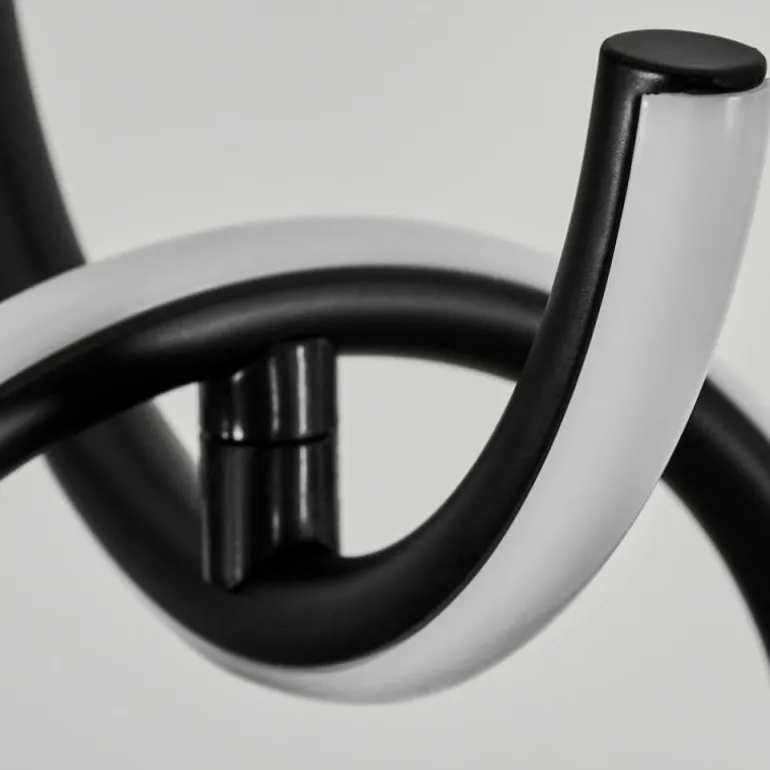 Suspension Chlak LED Noir, 3 lumières, Télécommandes