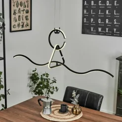 Suspension Chlak LED Noir, 3 lumières, Télécommandes