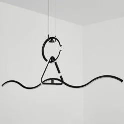 Suspension Chlak LED Noir, 3 lumières, Télécommandes