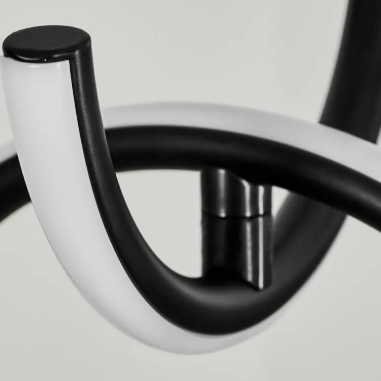 Suspension Chlak LED Noir, 3 lumières, Télécommandes