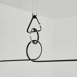 Suspension Chlak LED Noir, 3 lumières, Télécommandes