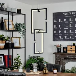 Suspension Chlak LED Noir, 2 lumières, Télécommandes