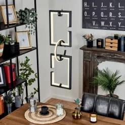 Suspension Chlak LED Noir, 3 lumières, Télécommandes