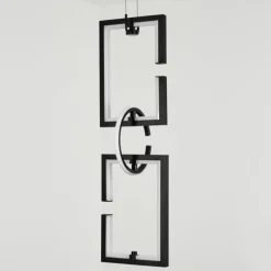 Suspension Chlak LED Noir, 3 lumières, Télécommandes