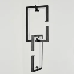 Suspension Chlak LED Noir, 2 lumières, Télécommandes