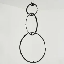 Suspension Chlak LED Noir, 3 lumières, Télécommandes