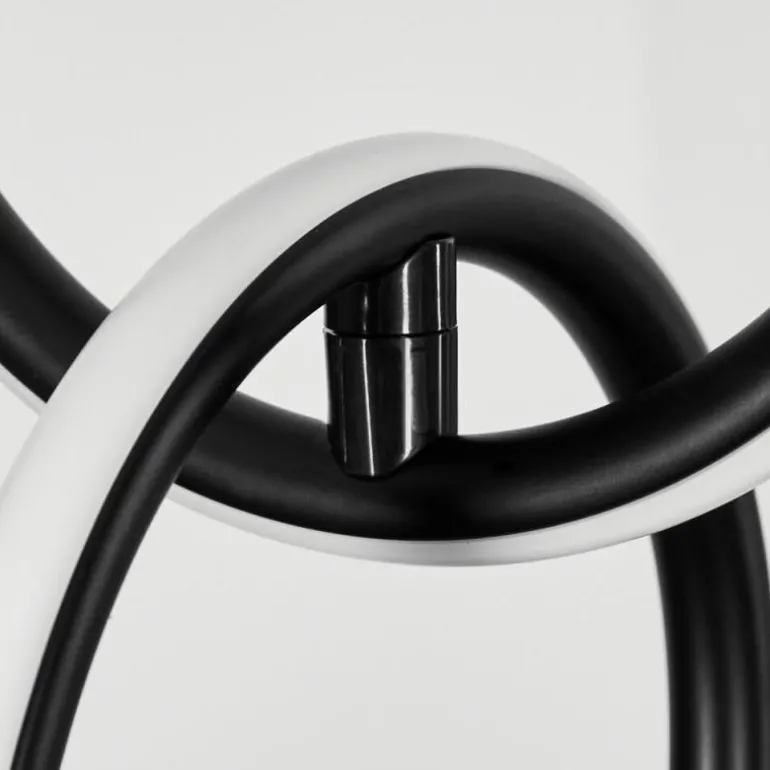 Suspension Chlak LED Noir, 3 lumières, Télécommandes