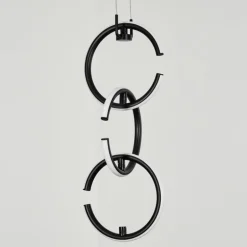 Suspension Chlak LED Noir, 3 lumières, Télécommandes