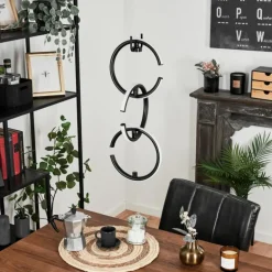 Suspension Chlak LED Noir, 3 lumières, Télécommandes