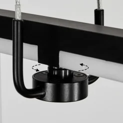 Suspension Chlak LED Noir, 3 lumières, Télécommandes