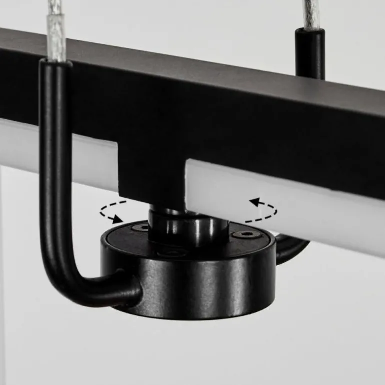 Suspension Chlak LED Noir, 3 lumières, Télécommandes