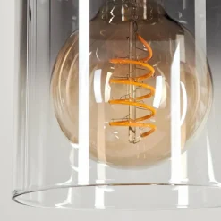 Suspension Classon Noir, 6 lumières