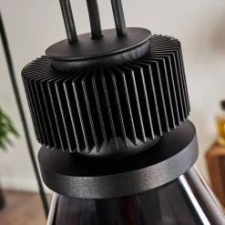 Suspension Coapilla Noir, 6 lumières