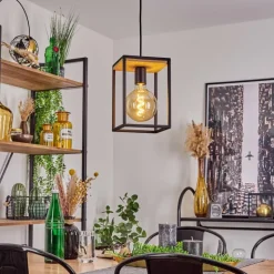 Suspension Colebrook Noir, 1 lumière