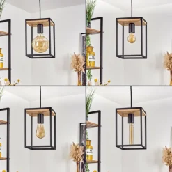 Suspension Colebrook Noir, 1 lumière