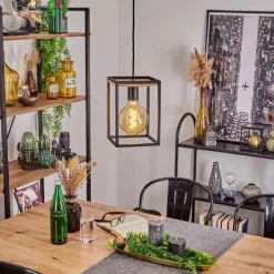 Suspension Colebrook Noir, 1 lumière