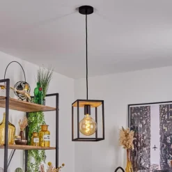 Suspension Colebrook Noir, 1 lumière