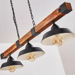 Suspension Corippo Noir, 3 lumières