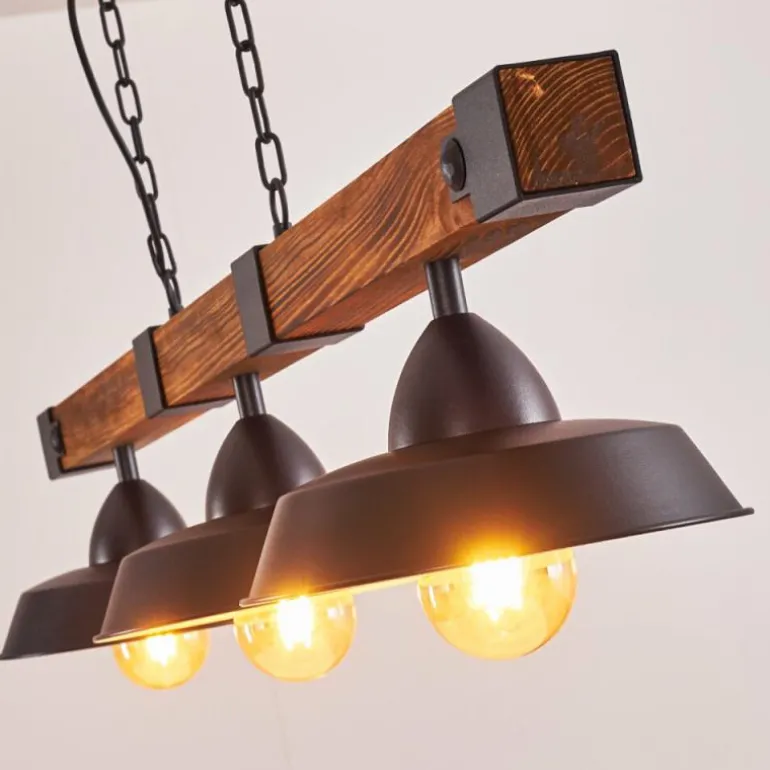 Suspension Corippo Noir, 3 lumières