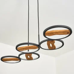 Suspension Cornol LED Écru, Noir, 1 lumière