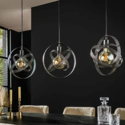 Suspension Cosmos Anthracite, 3 lumières