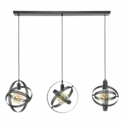 Suspension Cosmos Anthracite, 3 lumières