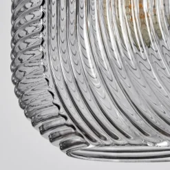 Suspension Crabinaille Noir, 1 lumière