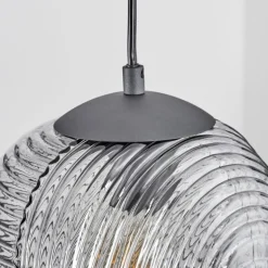 Suspension Crabinaille Noir, 1 lumière