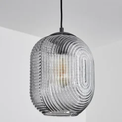 Suspension Crabinaille Noir, 1 lumière