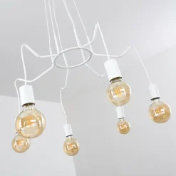 Suspension Cuyama Blanc, 6 lumières