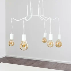 Suspension Cuyama Blanc, 6 lumières