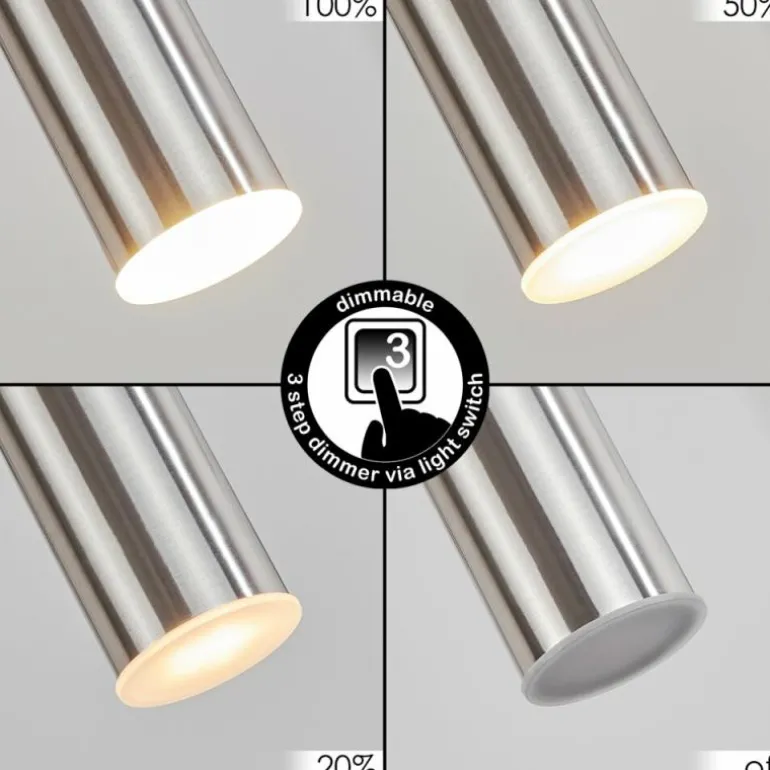 Suspension Dalheim LED Nickel mat, 1 lumière