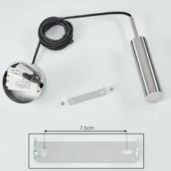 Suspension Dalheim LED Nickel mat, 1 lumière