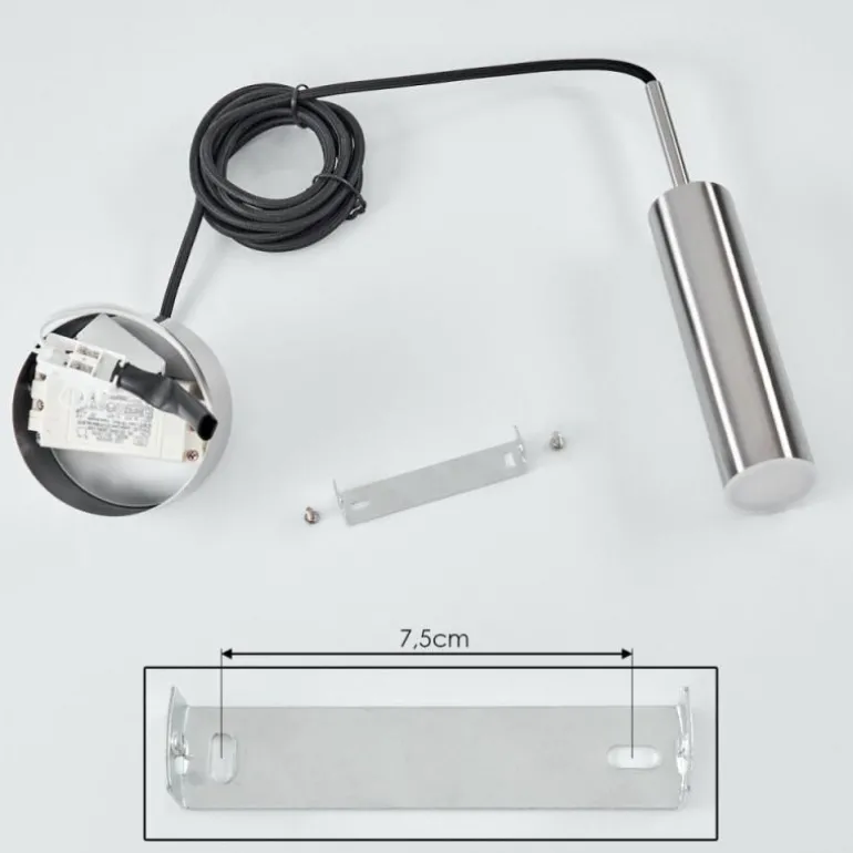 Suspension Dalheim LED Nickel mat, 1 lumière