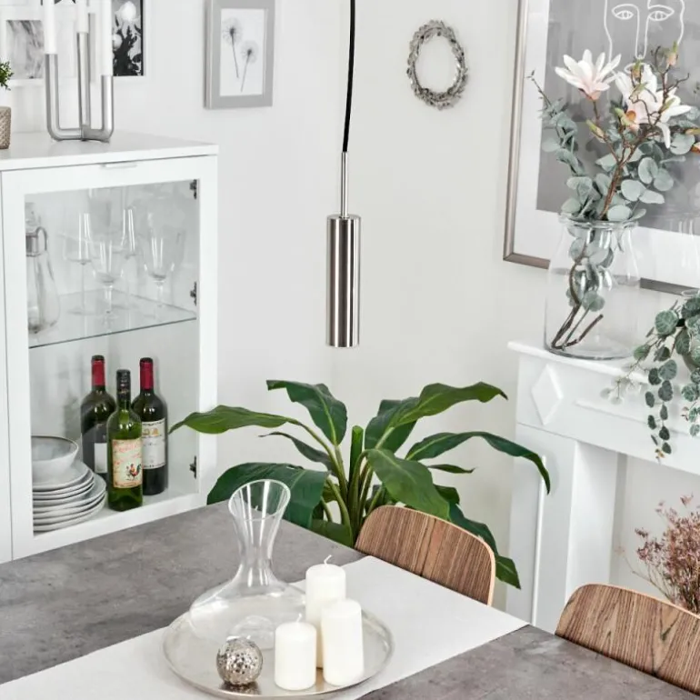 Suspension Dalheim LED Nickel mat, 1 lumière